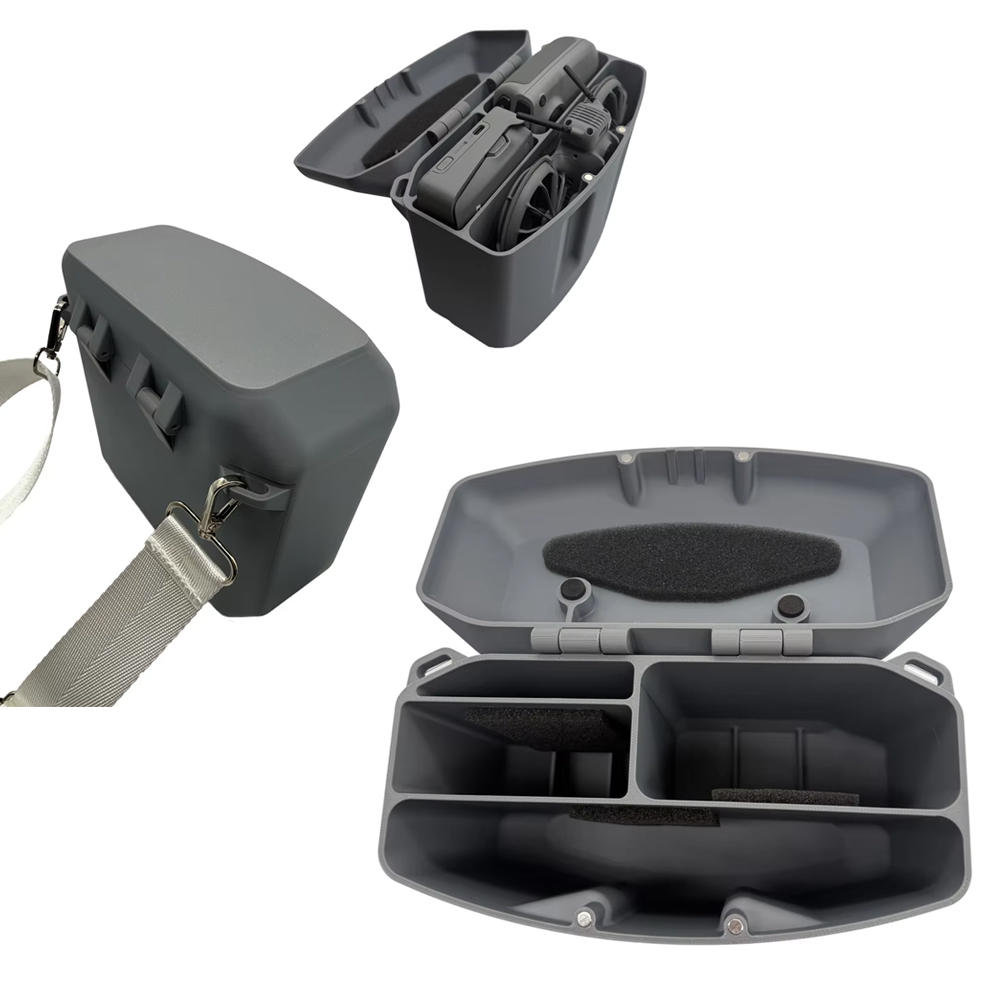 Drone Controller Hood - Drukowana 3D skrzynka z magnetycznym wieczkiem,