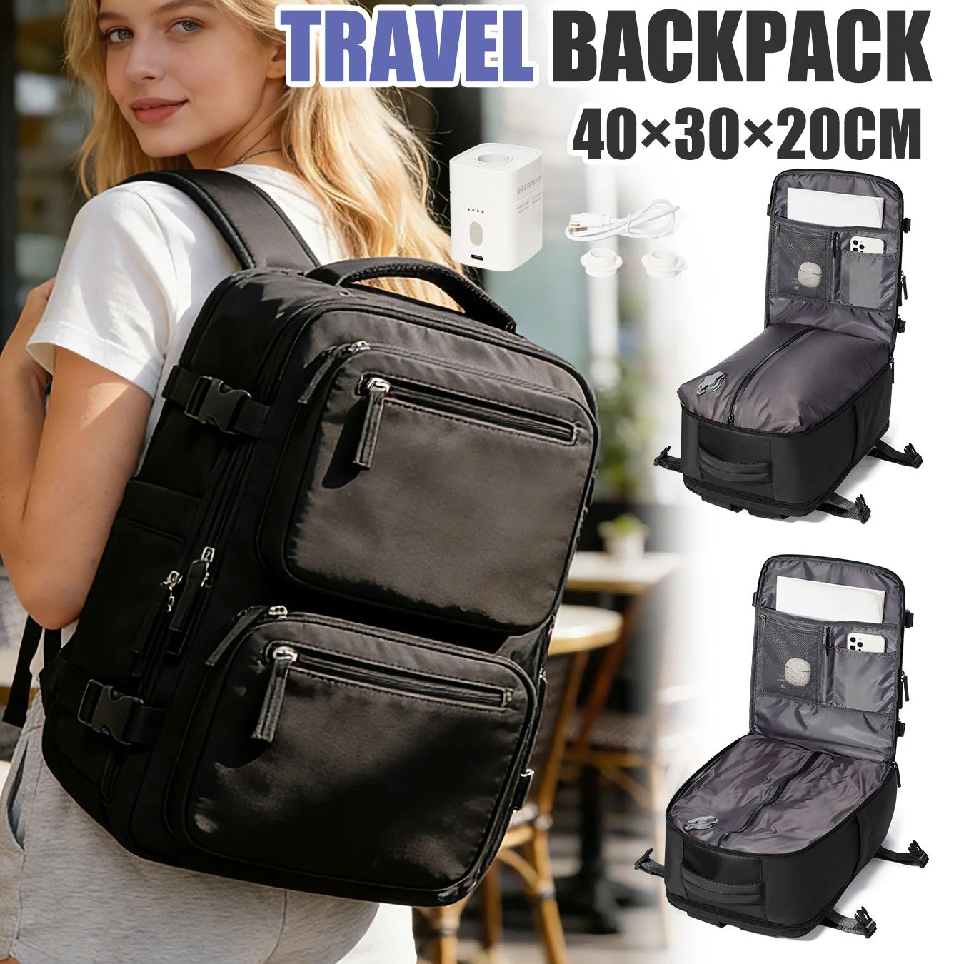 Damski plecak, plecak z pompką – Drone Backpack recenzja i cena